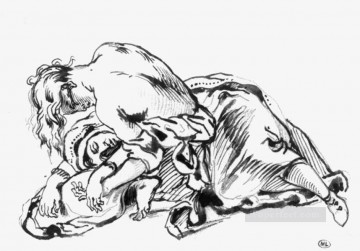  BOSQUE Arte - Boceto para Atila Romántico Eugene Delacroix